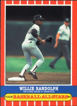 1987 Fleer Baseball All-Stars #35 Willie Randolph Front