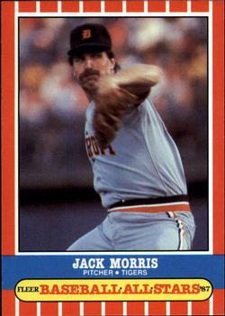 1987 Fleer Baseball All-Stars #28 Jack Morris Front