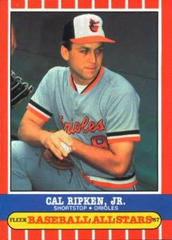 1987 Fleer Baseball All-Stars #36 Cal Ripken, Jr. Front