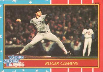 1987 Fleer - World Series #3 Roger Clemens Front
