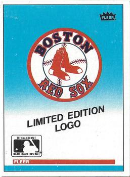 1987 Fleer - Box Bottom Panels Singles #C-5 Boston Red Sox Logo Front