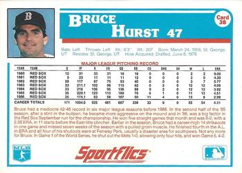 1987 Sportflics #38 Bruce Hurst Back