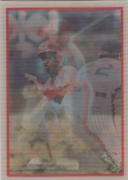 1987 Sportflics #199 Tim Raines / Vince Coleman / Eric Davis Front