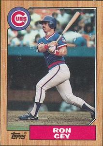 1987 Topps - Wax Box Side Panels Singles #C Ron Cey Front
