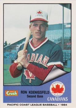 1984 Cramer Vancouver Canadians #25 Ron Koenigsfeld Front