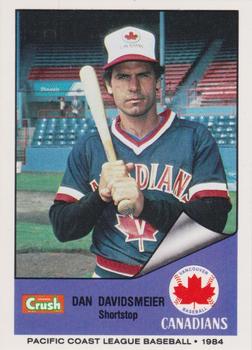 1984 Cramer Vancouver Canadians #29 Dan Davidsmeier Front