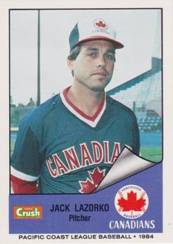 1984 Cramer Vancouver Canadians #48 Jack Lazorko Front