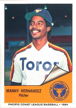 1984 Cramer Tucson Toros #59 Manny Hernandez Front