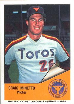 1984 Cramer Tucson Toros #69 Craig Minetto Front