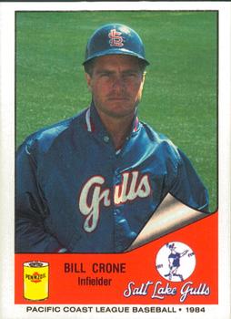 1984 Cramer Salt Lake City Gulls #172 Bill Crone Front