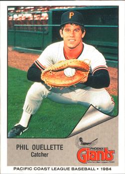 1984 Cramer Phoenix Giants #1 Phil Ouellette Front