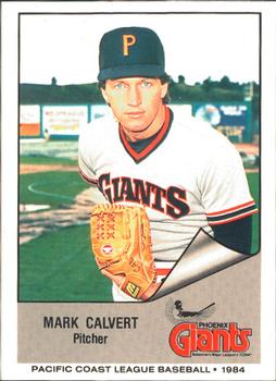 1984 Cramer Phoenix Giants #2 Mark Calvert Front