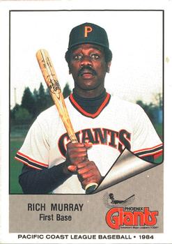 1984 Cramer Phoenix Giants #6 Rich Murray Front