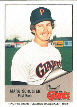 1984 Cramer Phoenix Giants #7 Mark Schuster Front