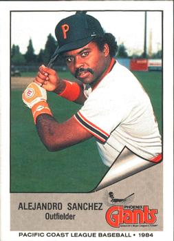 1984 Cramer Phoenix Giants #8 Alejandro Sanchez Front