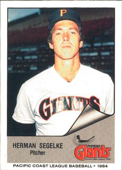 1984 Cramer Phoenix Giants #10 Herman Segelke Front