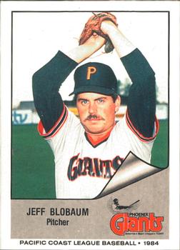 1984 Cramer Phoenix Giants #19 Jeff Blobaum Front