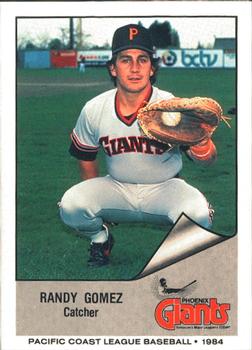 1984 Cramer Phoenix Giants #20 Randy Gomez Front