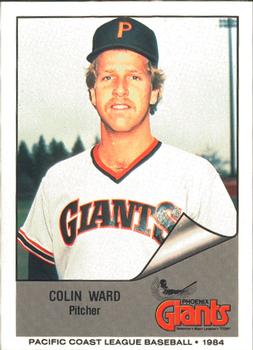1984 Cramer Phoenix Giants #21 Colin Ward Front