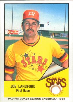 1984 Cramer Las Vegas Stars #220 Joe Lansford Front