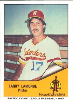 1984 Cramer Hawaii Islanders #124 Larry Lamonde Front