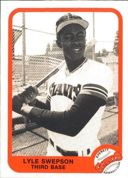1984 Cramer Everett Giants #2 Lyle Swepson Front