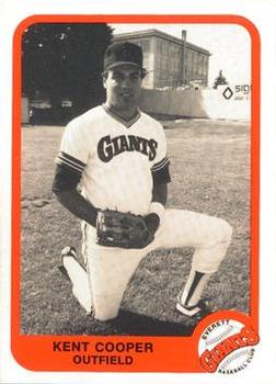 1984 Cramer Everett Giants #7 Kent Cooper Front