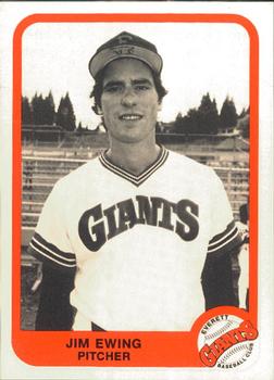 1984 Cramer Everett Giants #9B Jim Ewing Front