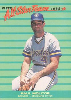 1988 Fleer - All-Star Team #12 Paul Molitor Front