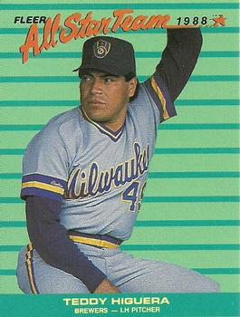 1988 Fleer - All-Star Team #3 Teddy Higuera Front