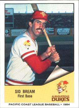 1984 Cramer Albuquerque Dukes #149 Sid Bream Front
