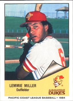 1984 Cramer Albuquerque Dukes #150 Lemmie Miller Front