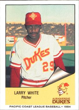 1984 Cramer Albuquerque Dukes #158 Larry White Front