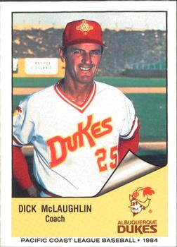 1984 Cramer Albuquerque Dukes #169 Dick McLaughlin Front