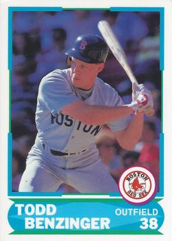 1988 Score - Young Superstars Series I #31 Todd Benzinger Front