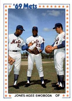 1987 TCMA 1969 New York Mets #3 Cleon Jones /  Tommie Agee /  Ron Swoboda Front