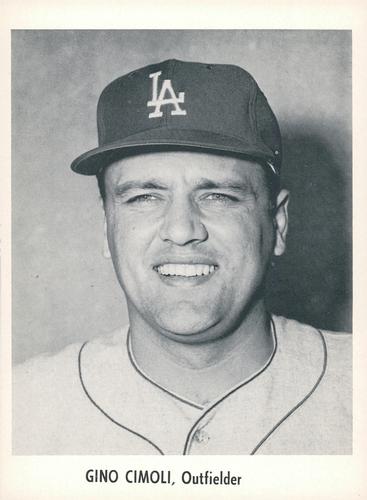 1958 Jay Publishing Los Angeles Dodgers #NNO Gino Cimoli Front