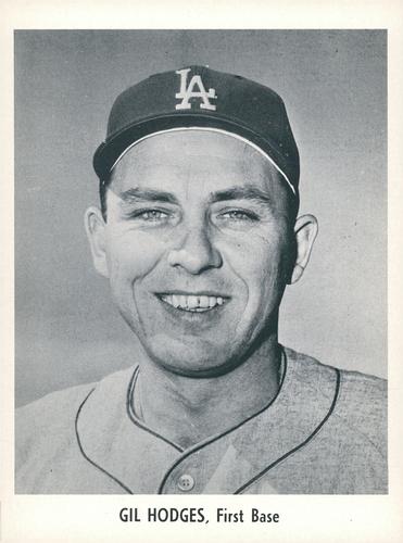 1958 Jay Publishing Los Angeles Dodgers #NNO Gil Hodges Front