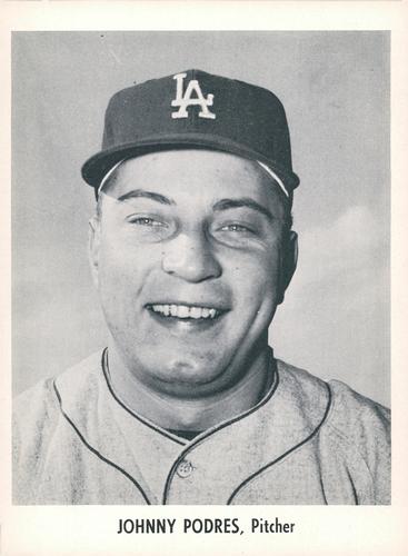 1958 Jay Publishing Los Angeles Dodgers #NNO Johnny Podres Front