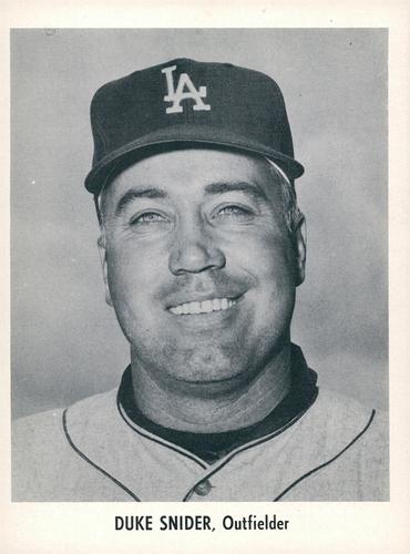 1958 Jay Publishing Los Angeles Dodgers #NNO Duke Snider Front