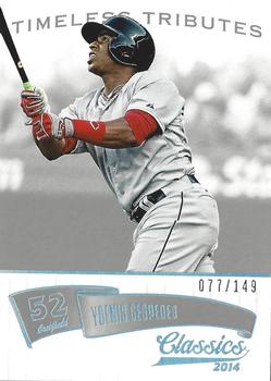 2014 Panini Classics - Timeless Tributes Silver #148 Yoenis Cespedes Front