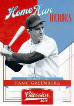 2014 Panini Classics - Home Run Heroes #14 Hank Greenberg Front
