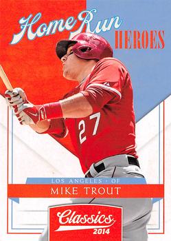2014 Panini Classics - Home Run Heroes #15 Mike Trout Front