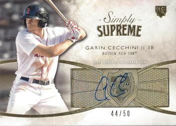 2014 Topps Supreme - Simply Supreme Autographs #SSU-GC Garin Cecchini Front