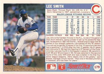 1988 Sportflics #179 Lee Smith Back