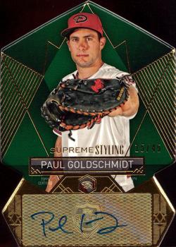 2014 Topps Supreme - Supreme Styling Autographs Green #SS-PG Paul Goldschmidt Front