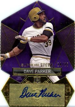 2014 Topps Supreme - Supreme Styling Autographs Purple #SS-DP Dave Parker Front