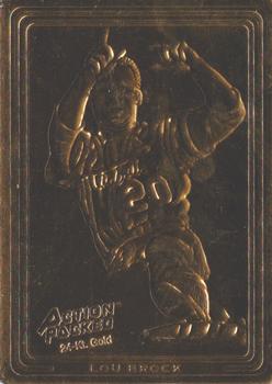 1993 Action Packed All-Star Gallery Series I - 24K Gold #2G Lou Brock Front
