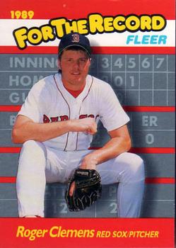1989 Fleer - For the Record #2 Roger Clemens Front