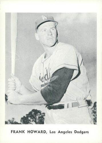 1961 Jay Publishing Los Angeles Dodgers #NNO Frank Howard Front